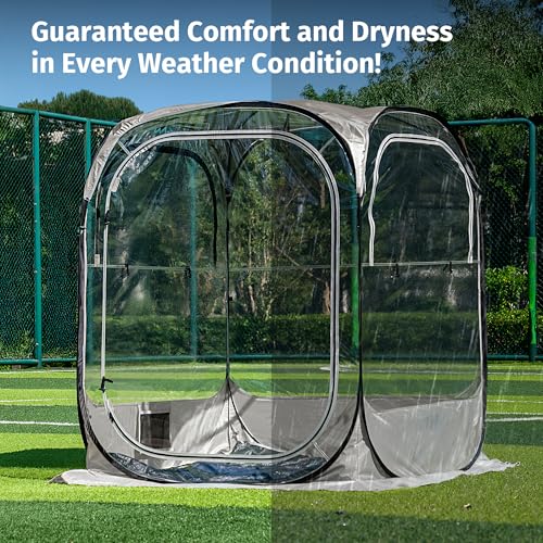 East Oak Weather Sports Tent for Fishing, Sports Event | Pop Up Bubble Tent Instant Sun & Rain Shelter | No Condensation, ...