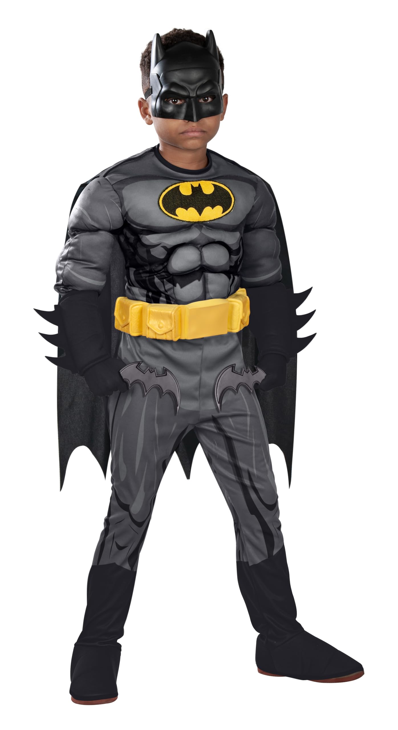 Rubies Child's DC Batman Muscle Chest Costume with Accessories, X-Small