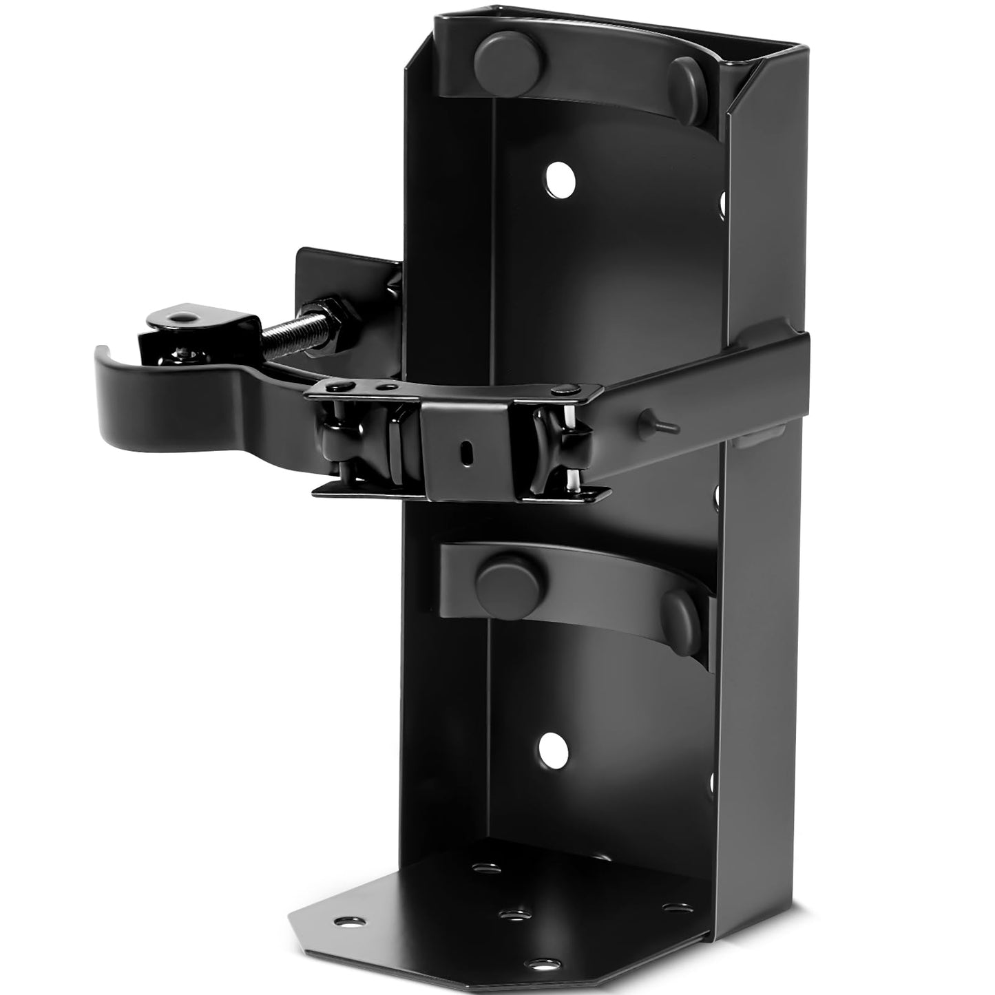 Zonon Heavy Duty Fire Extinguisher Mount Bracket Metal Fire Extinguisher Holder Wall Mount for Home Car Truck, Mini, Small, and Medium Sized(Fe-5,Black,1 Pcs)