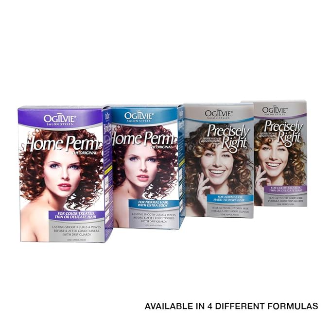 Ogilvie Salon Styles Precisely Right Professional Conditioning Perm Kit - Ideal for Color-Treated, Normal Hair - 1 Application