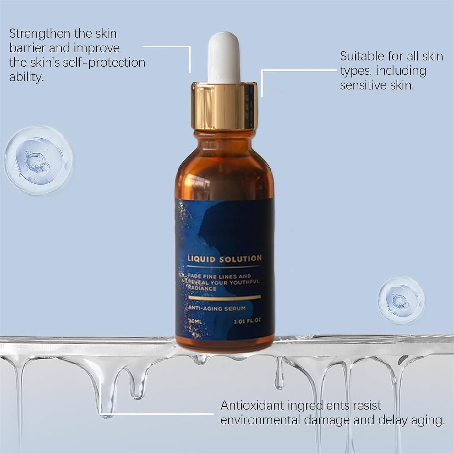 Olavita Serum Facial Serum, Vitamin C & E Serum, Anti Aging Face Tightening, Boost Skin Collagen, Reduce Wrinkles & Plump Skin(3pcs)