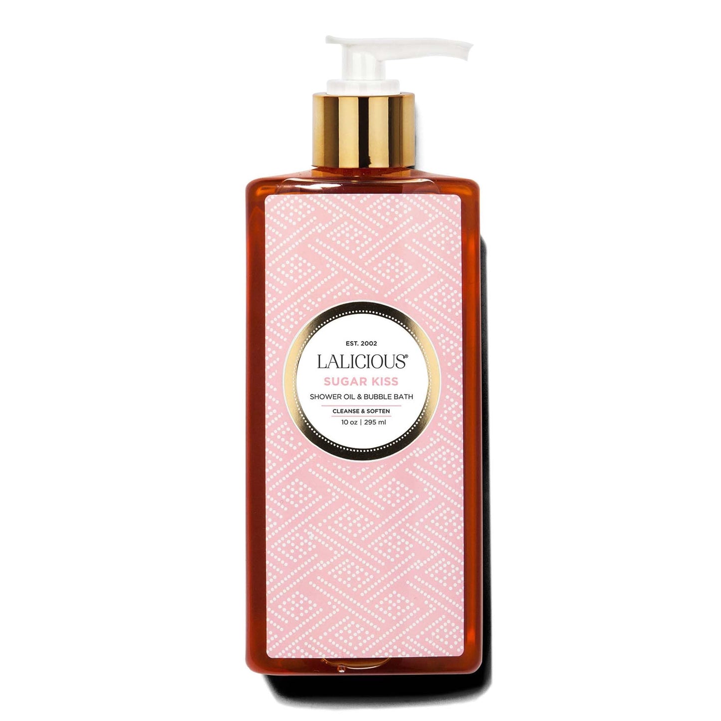 LALICIOUS Sugar Kiss Shower Oil & Bubble Bath - Natural Shower Cleanser with Topical Probiotics & Grapeseed Oil - Bath Soap Prod