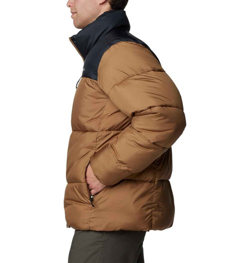 Columbia Men's Puffect III Jacket, Delta/Black, 1X Big