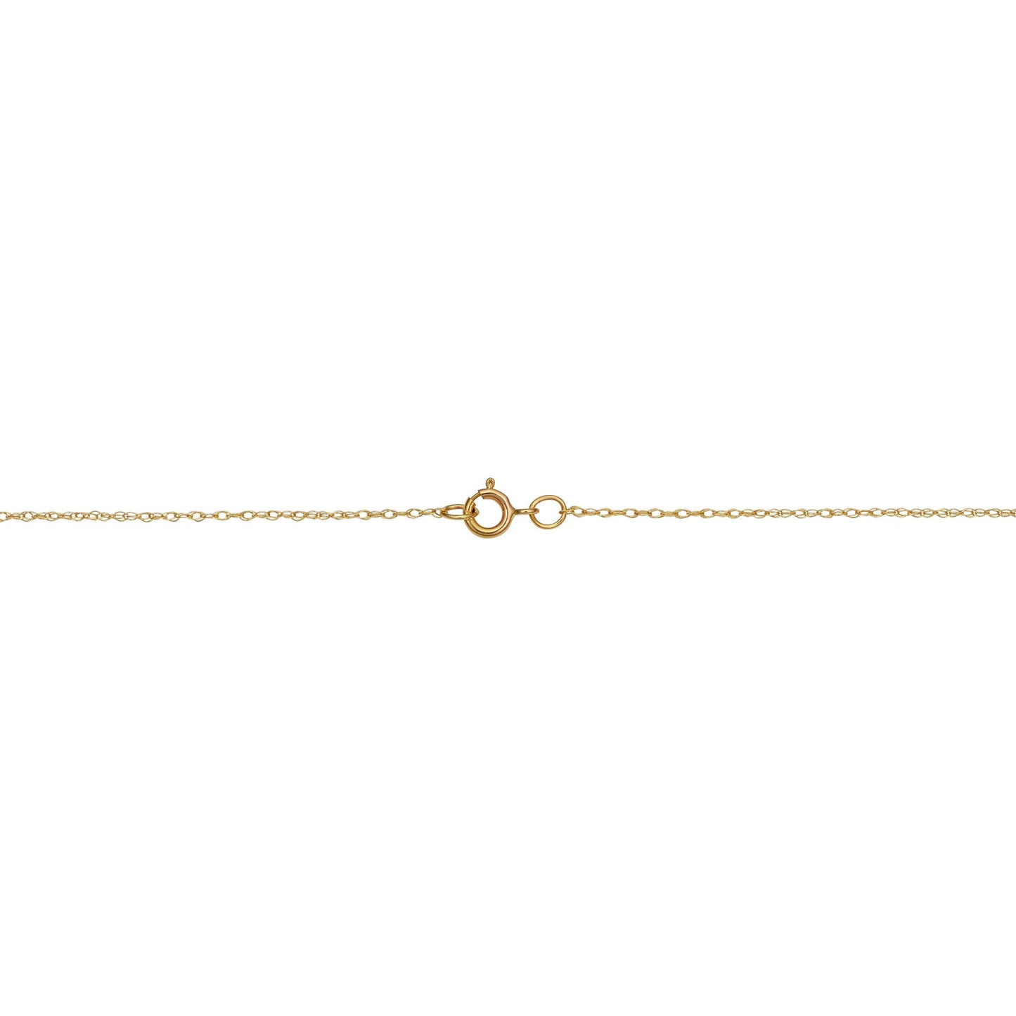 Kooljewelry 10k Yellow Gold Rope Chain Pendant Necklace (0.7 mm, 18 inch)
