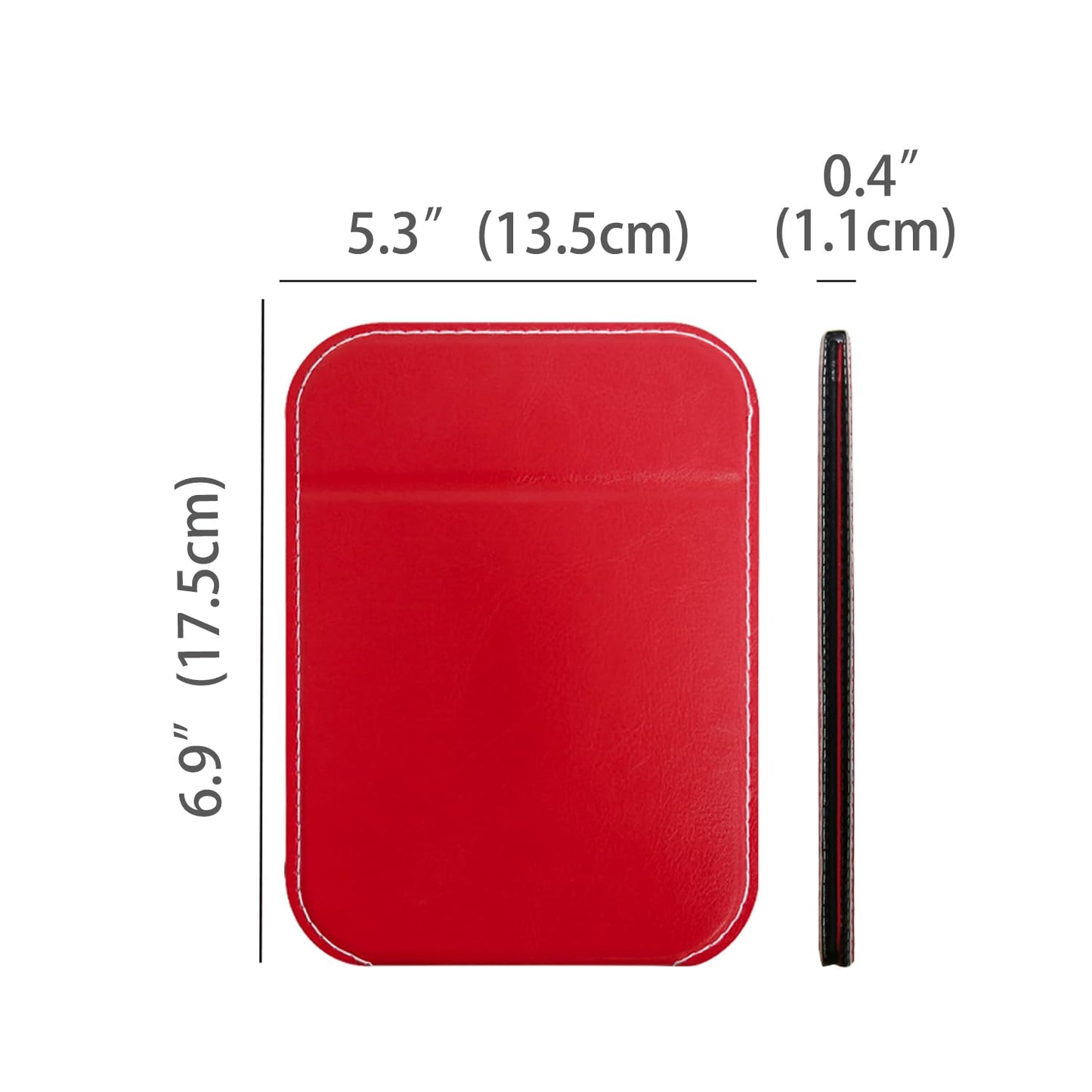 PDOZV Travel Mirror for Desk, 5.3  6.9    Adjustable Rectangle PU Edge Covering Red Foldable Desk Mirror with Stand for Travel C