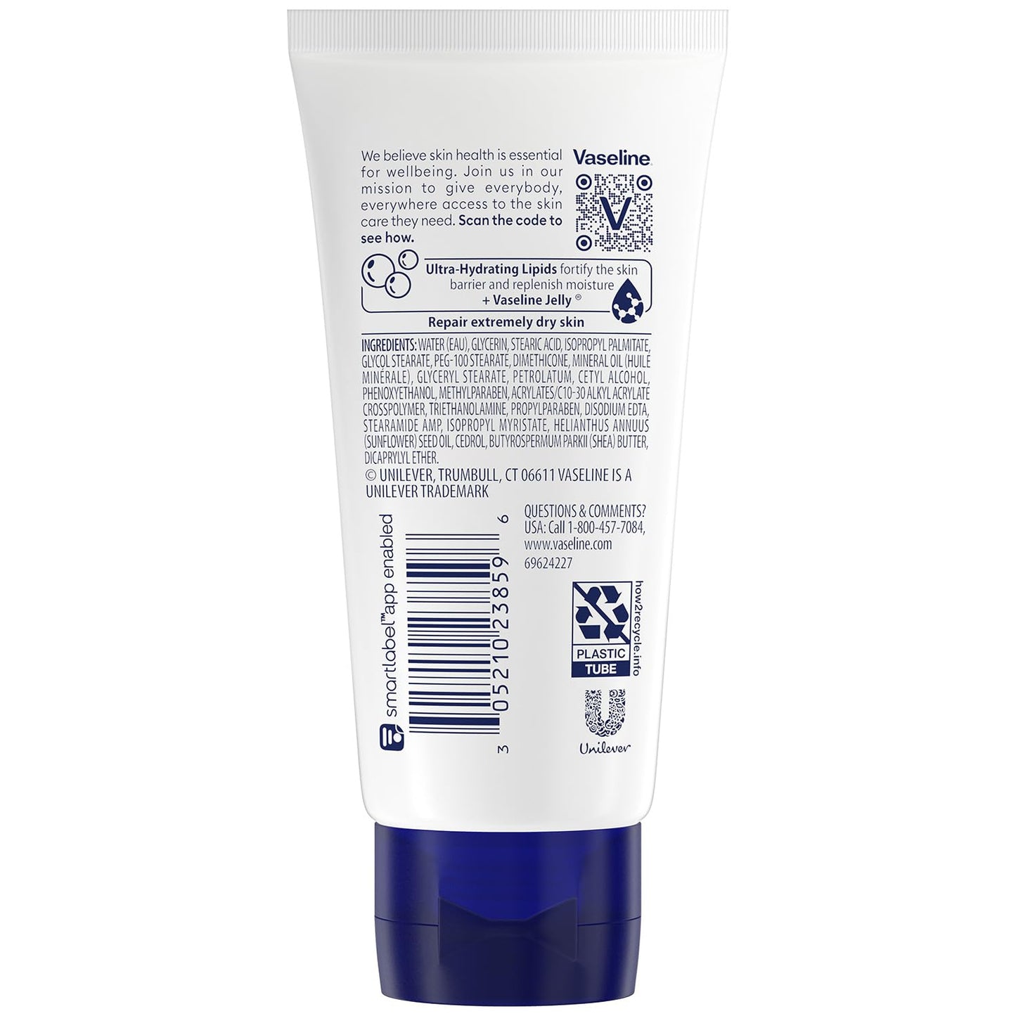 Vaseline Intensive Care Advanced Repair, Travel-Size - Fragrance-Free Body Lotion for Extremely Dry Skin, 2 Oz