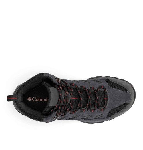 Columbia Mens Crestwood Mid Waterproof, Black/Charcoal, 7 Wide