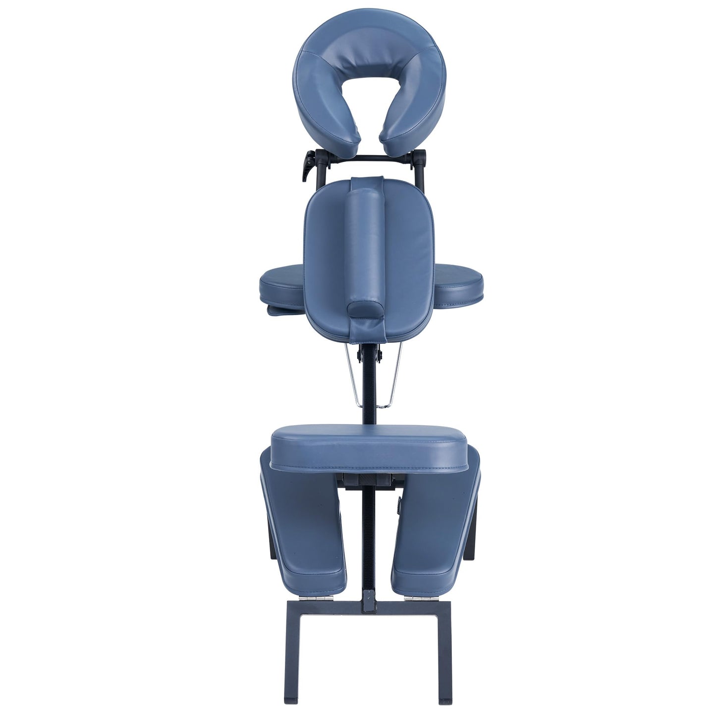 Master Massage Professional Lightweight Portable Massage Chair-Folding Foldable Aluminum Adjustable Tattoo Chair with Wheeled Carrying Case, Aluminum, Blue