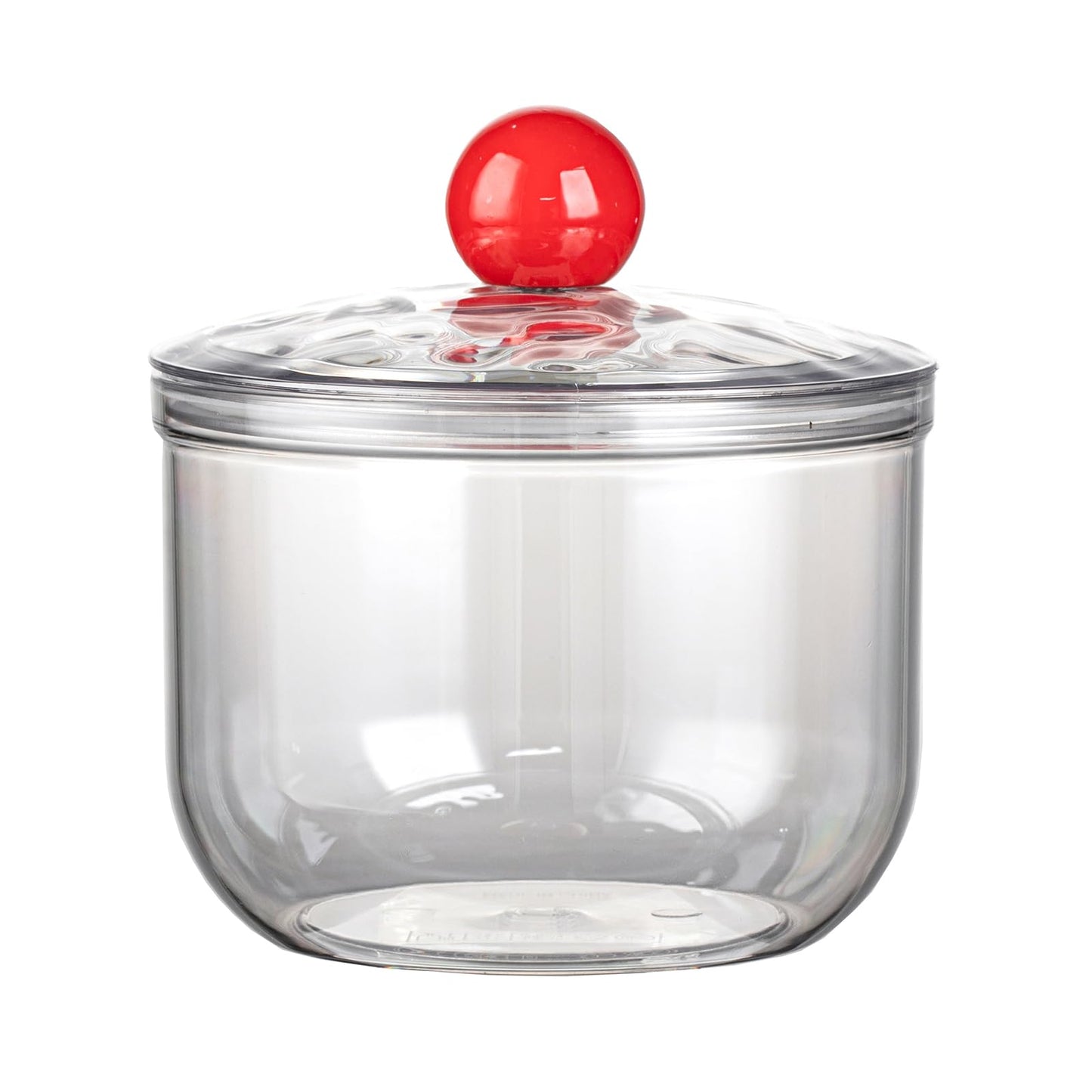 KEKEHOME 30oz Clear Candy Jar with Lid for Office Desk, Plastic Cookie Storage Jar for Kitchen Counter, 900ml