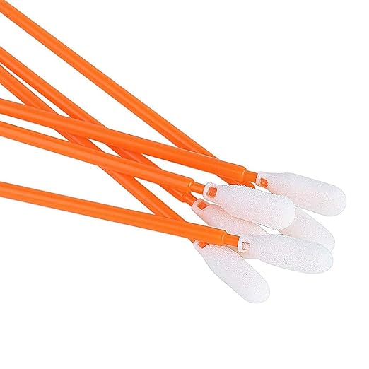 Wellgler's 100pcs 6.42'' Cleaning Swabs,Multi-Purpose Cleanroom Foam Tip Cleaning Swab Kit for Camera, Optical Lens, Arts and Crafts, Painting, Gun, Printer, Automotive Detailing