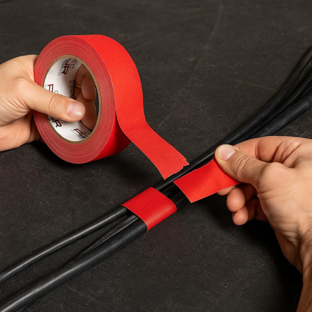 Gaffer Power Real Professional Premium Grade Gaffer Tape Made in The USA | No Residue Heavy Duty Gaffer's Tape | Floor Markings | Labelling |RED 2 in X 30 Yds