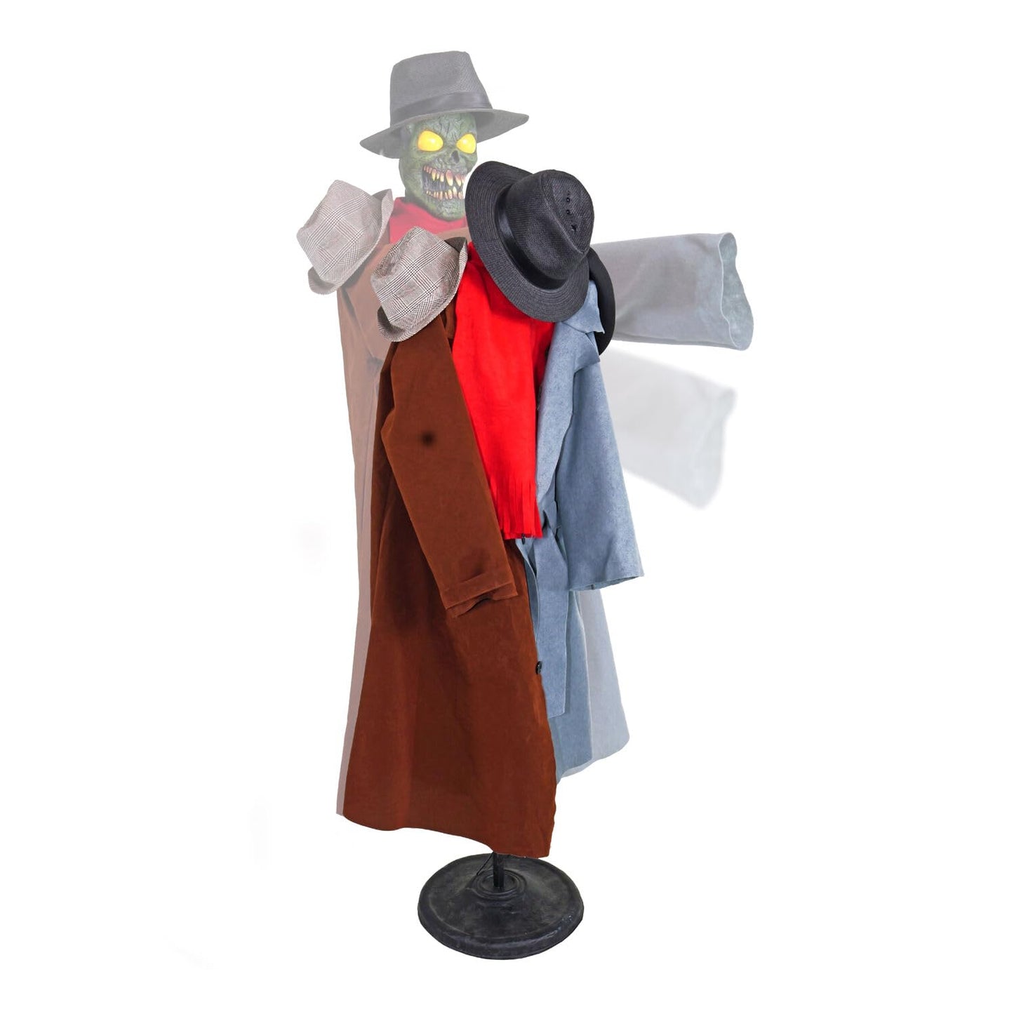 Haunted Hill Farm Life-Size Animatronic Coatrack Monster by Tekky Halloween Decoration with Motion-Activated Sounds