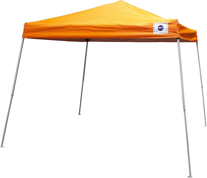Impact Canopy 10x10 Slant Leg Pop up Canopy Tent Orange-No Sidewall