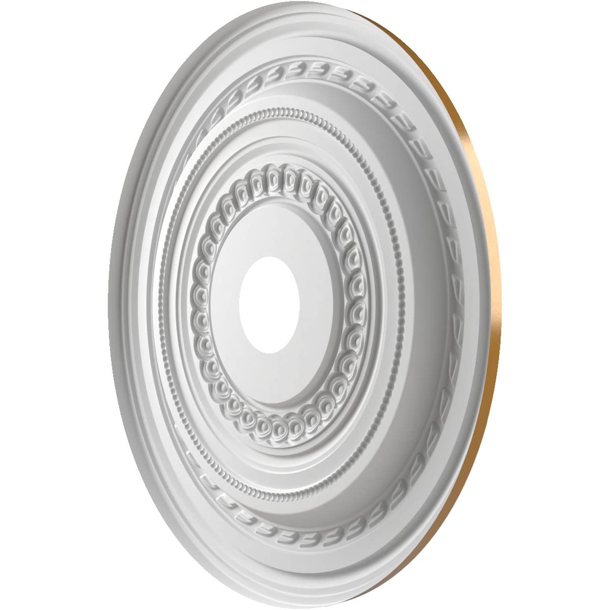Ekena Millwork Cmp22Codvg Cole Thermoformed Pvc Ceiling Medallion (Fits Canopies Up To 6), 22Od X 3 1/2Id X 1P, Universal Aged M