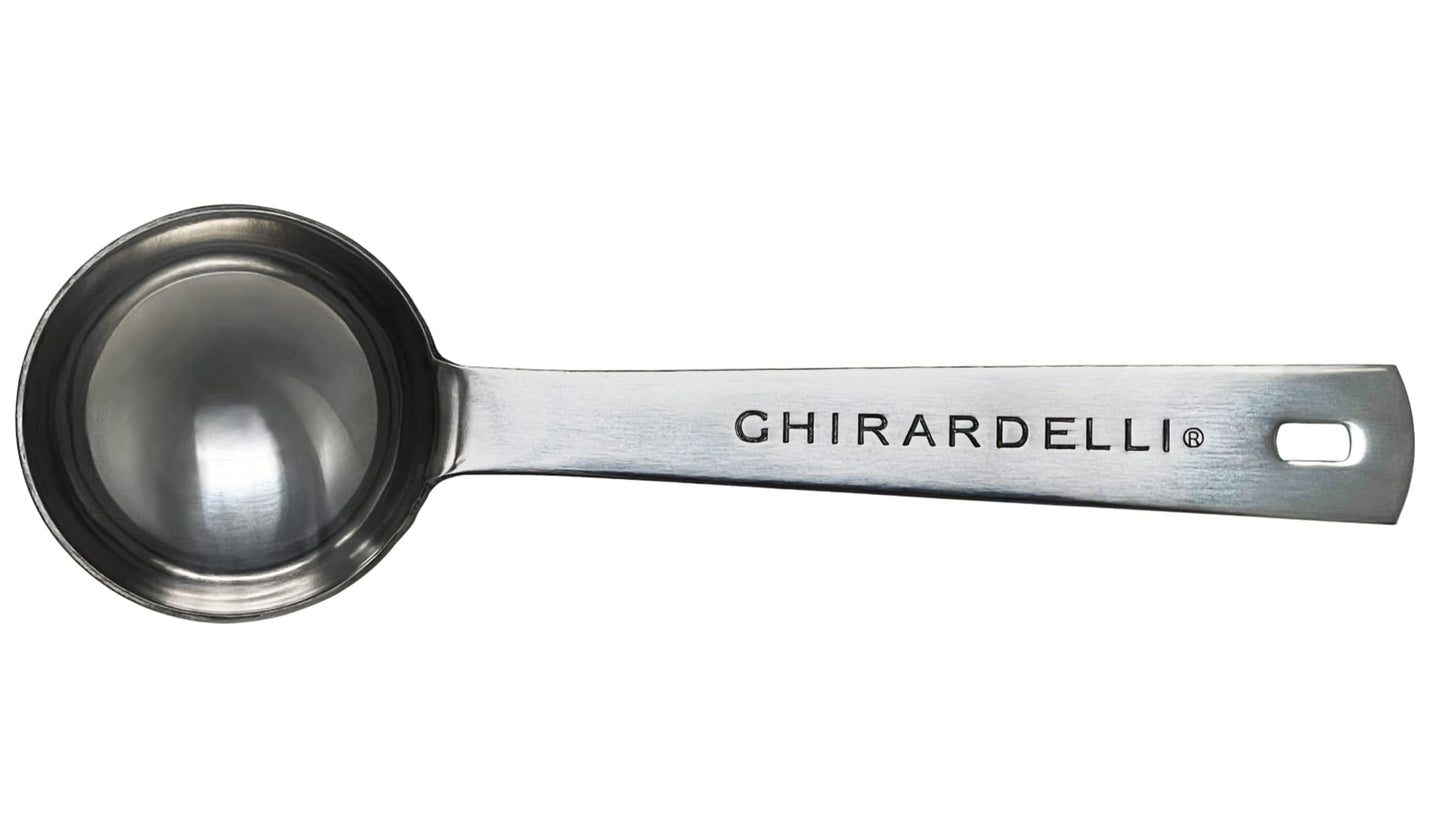 Ghirardelli Chocolate Company Sweet Ground White Chocolate Gourmet Flavored Powder 3.12 lb with Ghirardelli Stamped Barista Spoon