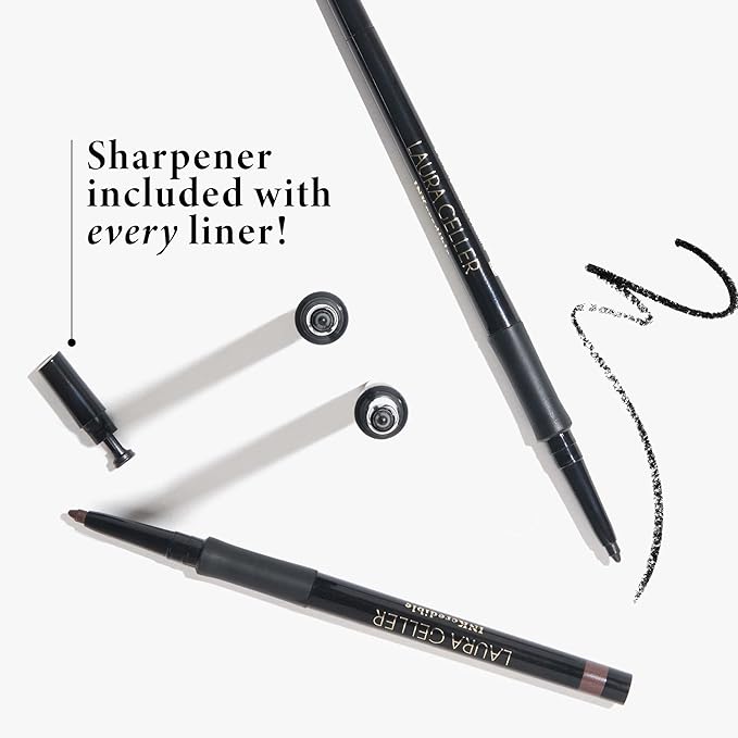 LAURA GELLER NEW YORK INKcredible Gel Eyeliner - Olive My Love - Waterproof Smudge-proof Eyeliner Pencil - Built in Sharpener