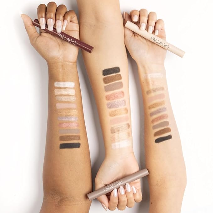 Palladio Waterproof Eyeshadow Stick with Blending Sponge, Long Lasting & Effortless Application, Smudge Free & Crease Proof Formula, Matte & Shimmer Shades, Buildable Eye Shadow (Chocolate Shimmer)