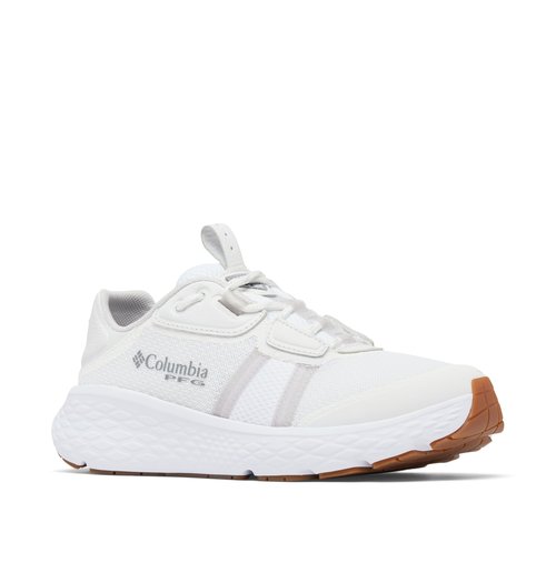 Columbia Womens Castback TC PFG, White/Silver Grey, 5.5