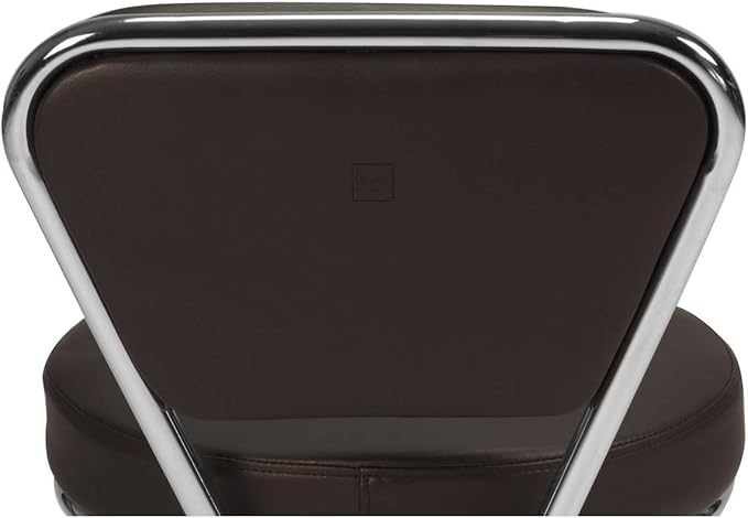 MAYAKOBA Dayton Garage Rolling Seat (Coffee) Pneumatic, Short Stool with Adjustable Height 13"-15", Perfect for Garage Task, Home Cleaning, Bathroom Short Seat, Technician Task