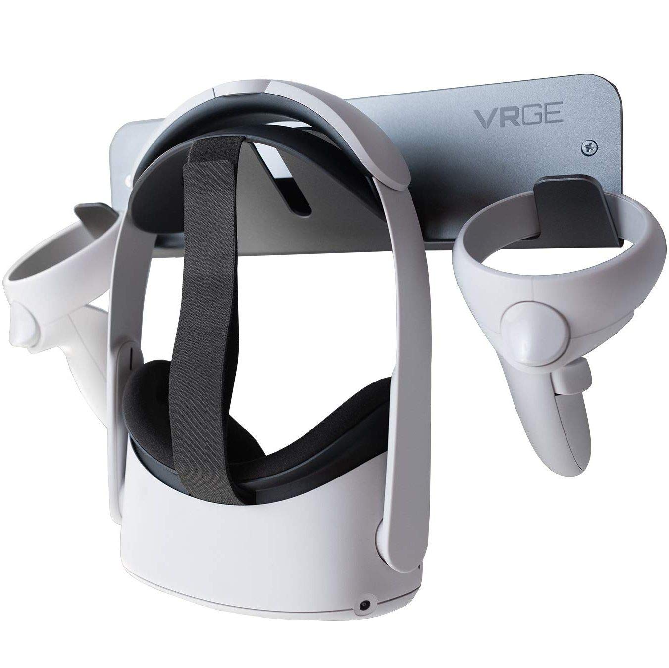 Vrge Vr Wall Mount Storage Stand Hook - For Meta/Oculus Quest 3/2 - Rift-S - Htc Vive Pro - Ps5 Vr2 - Valve Index And Mixed Real