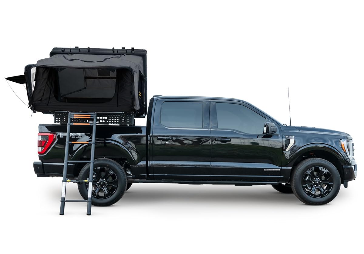 Condor Overland 2 XL Air Hard-Shell Roof Top Tent for Car Camping and Overlanding, Honeycomb Aluminum Shell, 3-4 Person Extra Large, Easy Assembly, Air Matress and Universal Mounting Brackets Included