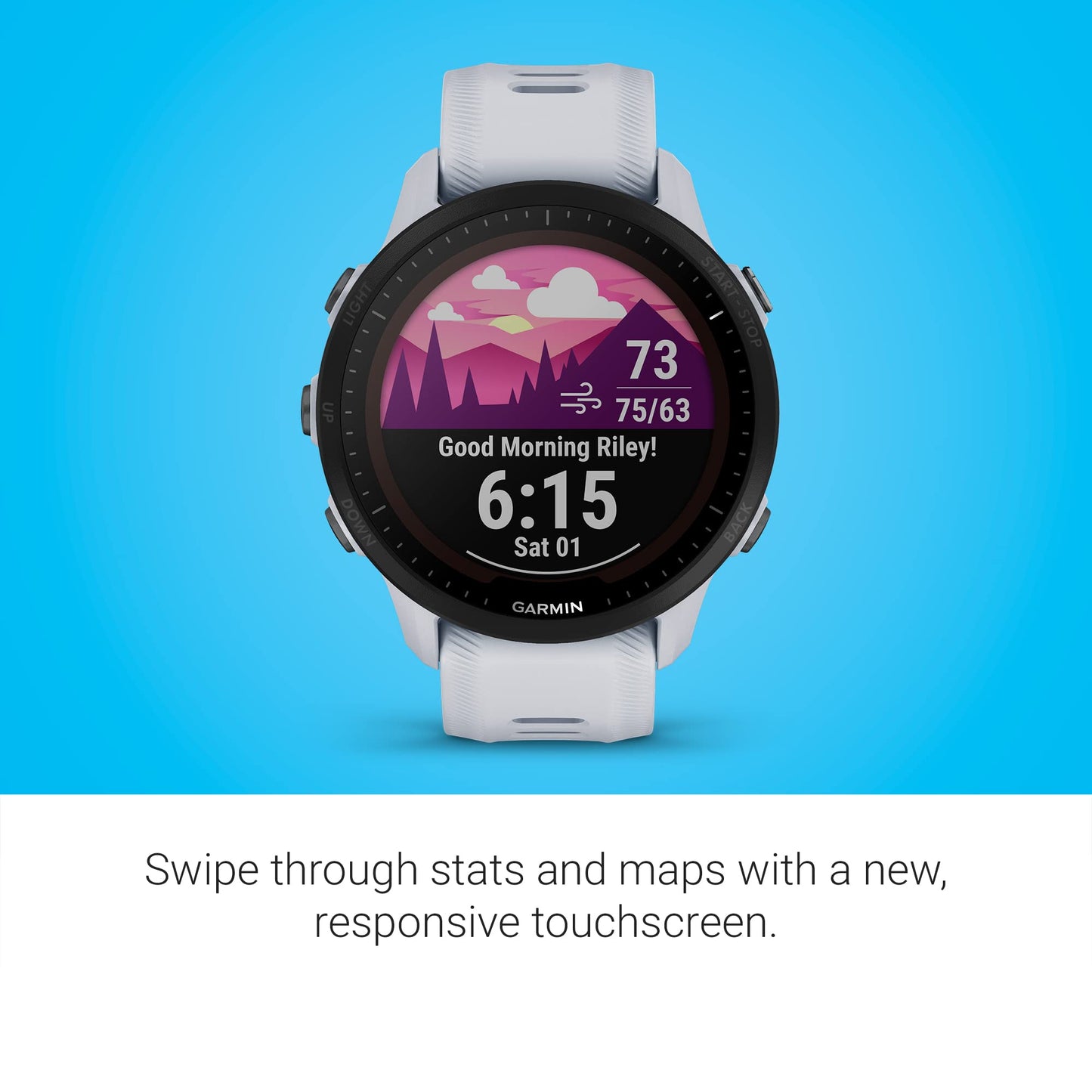 Garmin Forerunner 955 Solar, Gps Running Smartwatch With Solar Charging Capabilities, Tailored To Triathletes, Long-Lasting Batt