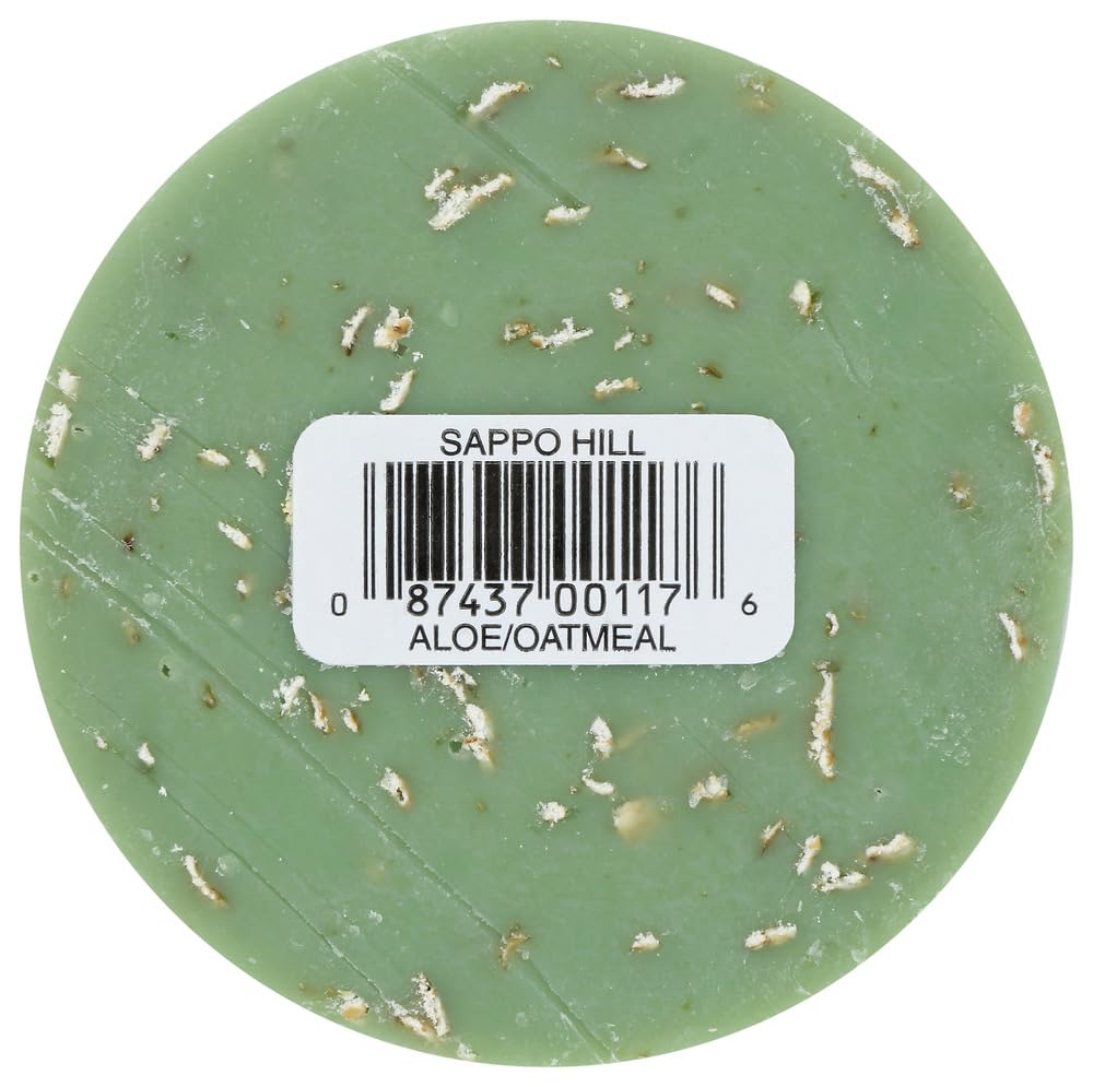 Sappo Hill Soapworks Bar Soap - Glycerine Creme - Aloe Oatmeal - 3.5 oz - Case of 12 - Dairy Free - Wheat Free - Vegan by Sappo
