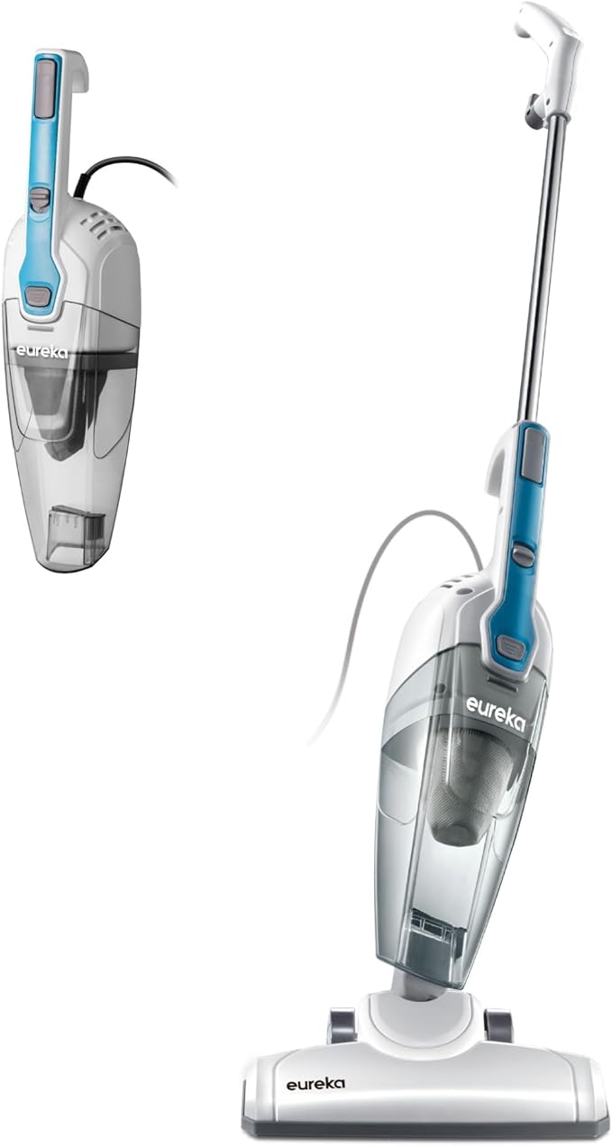 Eureka Corded Stick Vacuum Cleaner for Home Pet Hair, Lightweight Stick Vacuum Cleaner with Powerful Suction for Carpet Ti...
