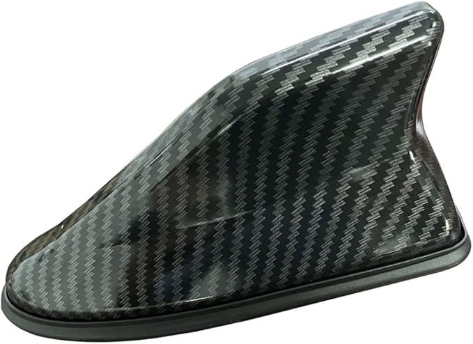 Car Shark Fin Antenna Cover, Roof Aerial Base AM/FM Radio Signal for Car SUV Truck, Vehicle Shark Fin Shape Cover with Adh...
