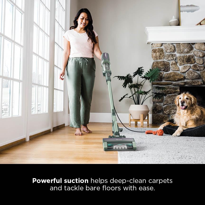 Shark Detect Ultralight Corded Stick Vacuum with Direction Detect and Self-Cleaning Brushroll, Powerful Hair Pickup, Ultr...