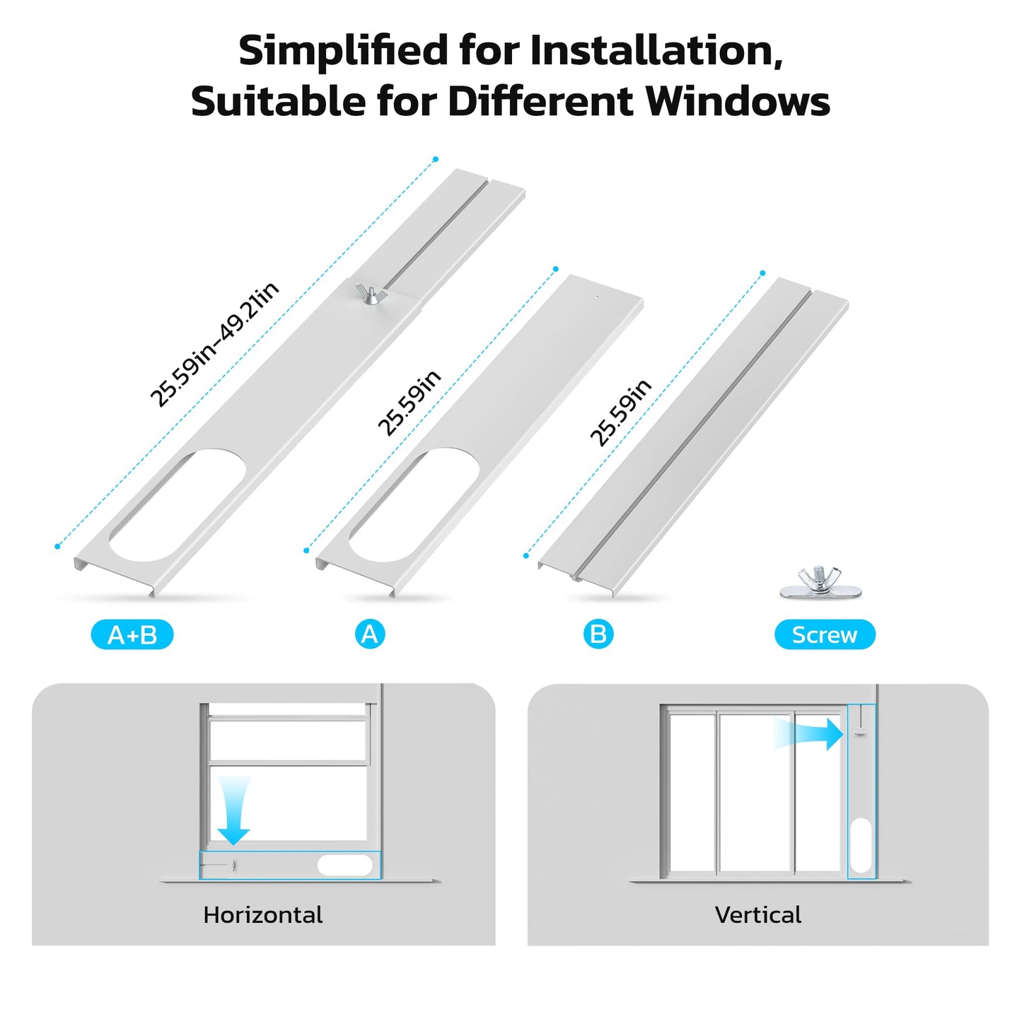 10000 BTU Portable Air Conditioners for Rooms up to 550 Sq Ft, 4 Modes Portable AC Unit with Cool/Fan/Dehumidifier/Sleep, Remote Control & 24H Timer, Energy Saving for Bedroom, Apartments
