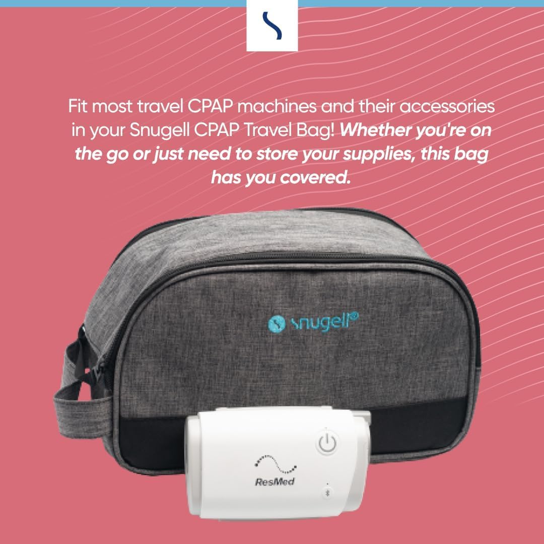 AirMini Travel Bag for CPAP Machine – Compact, Lightweight Carring Case for ResMed AirMini – Organized Storage with Versatile Pockets for Accessories – Durable, Travel-Friendly – Bag Only Included