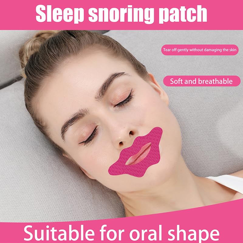 kudois 5/30/60Pcs Anti-Snoring Stickers for Adult,Night Sleep Lip Nose Breathing Improving Patch,Mouth Correction Sticker Tape,Reduce Snore,Lips Shape
