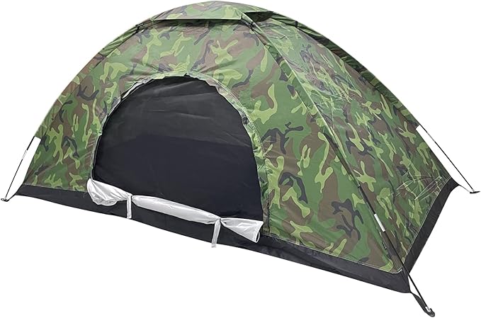 Sutekus Camping Tent Lightweight Backpacking Tent Camouflage Outdoor Equipment for Camping Hiking Biking Trip Upgraded Lar...