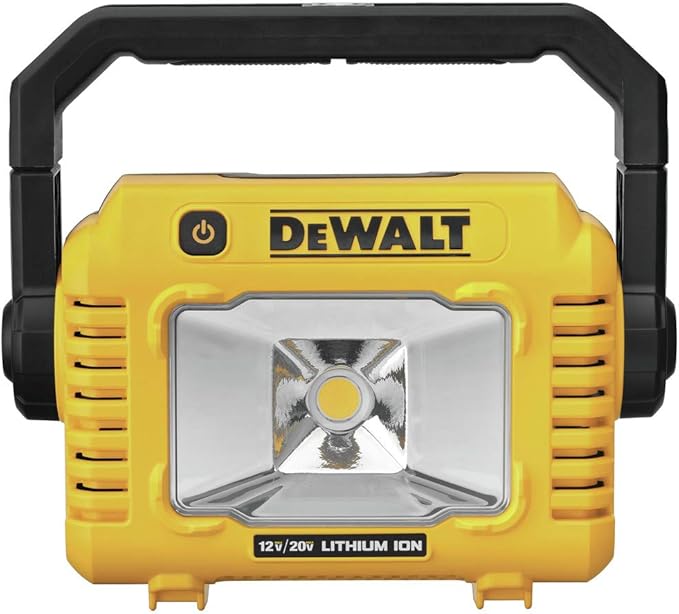 DEWALT 12V/20V MAX LED Work Light, Compact with 360 Degree Rotating Handle, 2000 Lumens of Brightness, Cordless, Bare Tool...