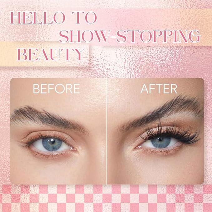 FADLASH Lash Bond and Seal Waterproof 12ml Cluster Lash Glue for Eyelash Clusters Strong Hold Eyelash Glue Long Lasting