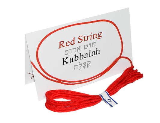7 pcs Red String Bracelet - Original Kabbalah Against Evil Eye Protection from Rachels Tomb in Israel + Ben Porat Prayer + certi