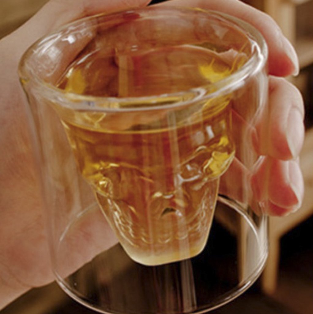 Genuine Fred DOOMED Crystal Skull Shotglass