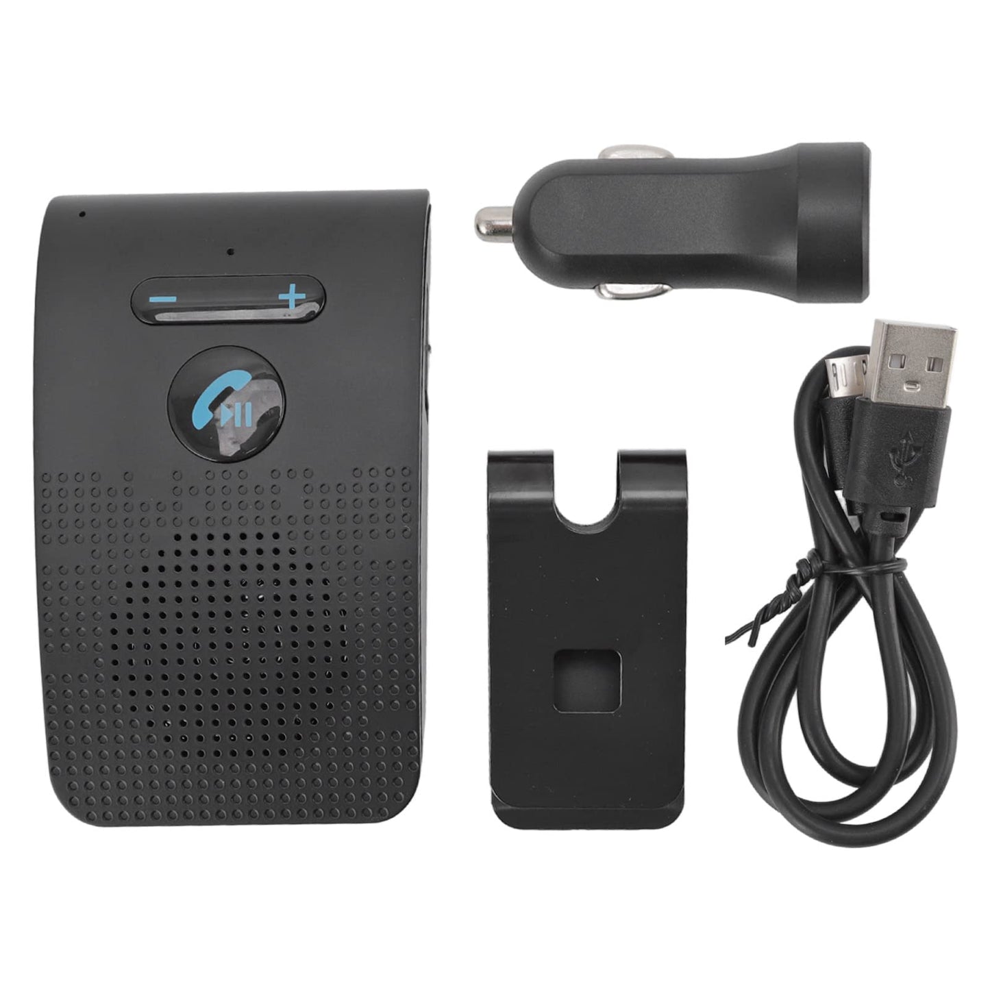 SP09 Handsfree Bluetooth Speaker for Cell Phone, in Car Speakerphone with Visor Clip, Motion Auto On, Connect 2 Phones, 10 Hours Talking Time, Car Visor Bluetooth Receiver for