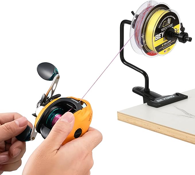 Beyond Braid EZ Fishing Line Spooler – Portable Table Mounted Reel Spooler for Spinning & Baitcasting Reels – Adjustable t...