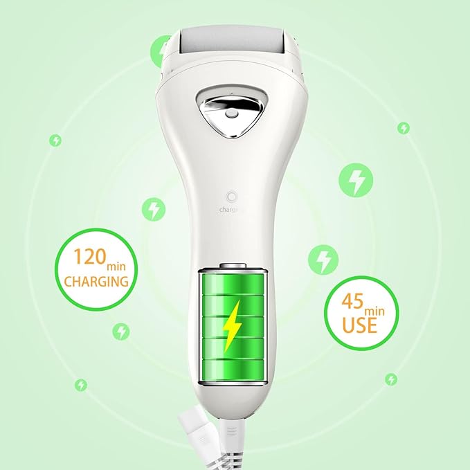 Electric Foot Callus Removers Rechargeable, Portable Electronic Foot File Pedicure Tools, Electric Callus Remover Foot Scrubber Kit, Professional Foot Care Ideal Gift for Dead, Hard Cracked Dry Skin