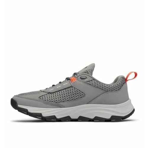 Columbia Men's Hatana Breathe Hiking Shoe, Titanium Grey Steel/Red Quartz, 11