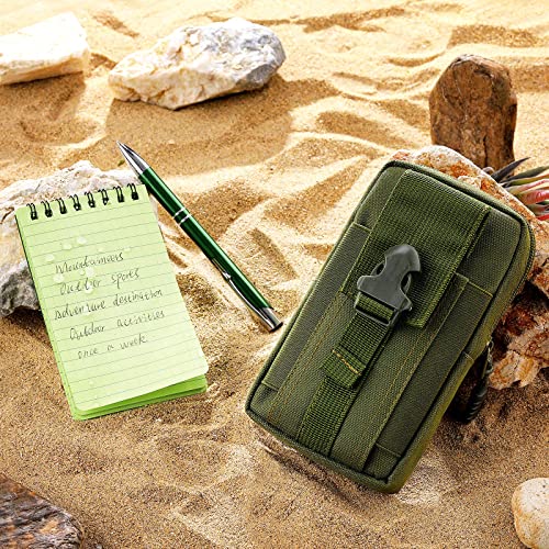 Eaasty Waterproof Notebook and Pen Set 3 x 5 Inch Pocket Tactical Notebook with 1 Metal Weatherproof Pen and 1 Fabric Cove...
