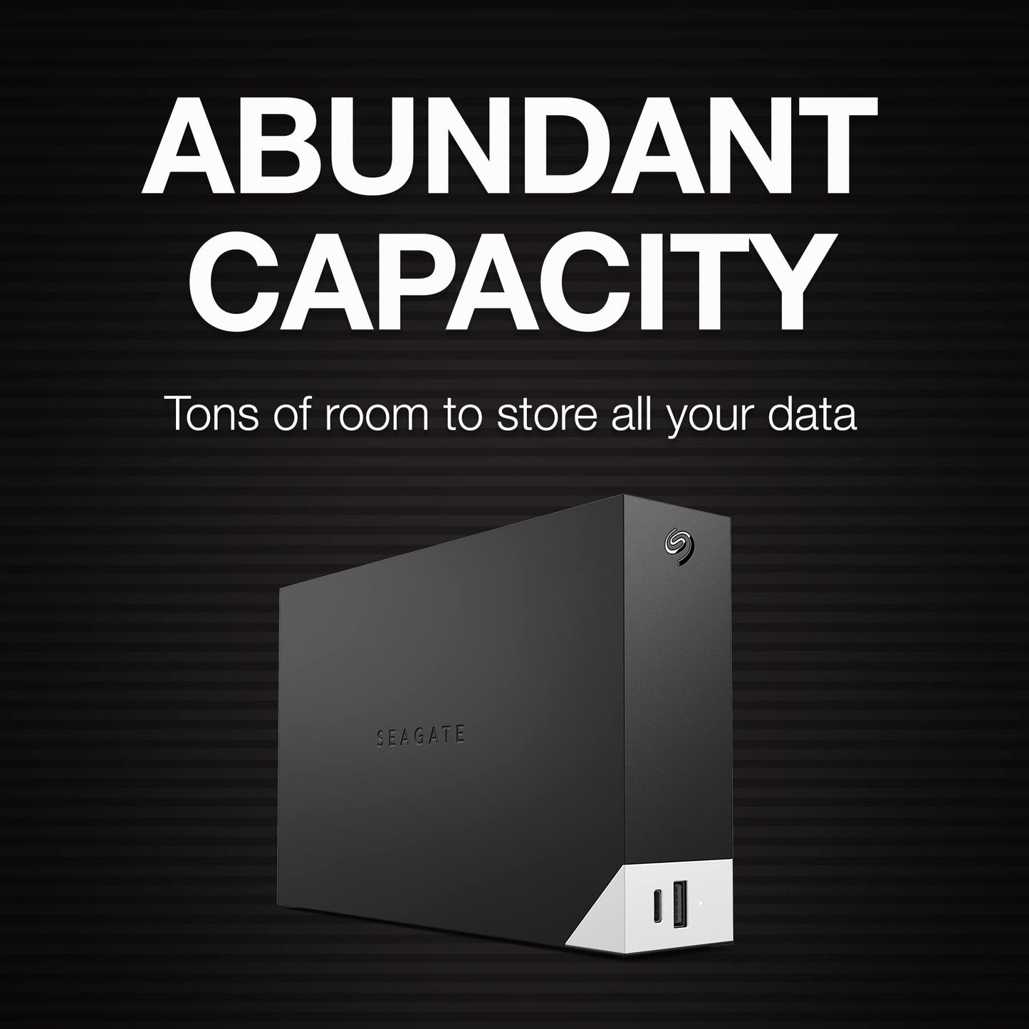 Seagate One Touch Hub 10Tb External Hard Drive Hdd - Usb-C And Usb 3.0 Port, For Computer Desktop Workstation Pc Laptop Mac (Stl