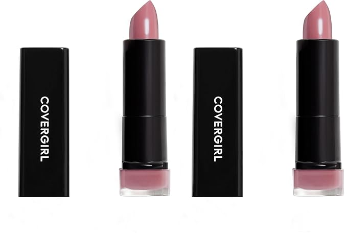 COVERGIRL Exhibitionist Lipstick Cream, Sweetheart Blush 390, Lipstick Tube 0.12 OZ (Pack of 2)