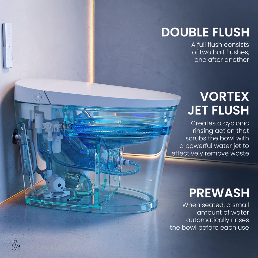 Swiss Madison Viro V10 Smart Toilet 12” Rough-in ADA Height in Glossy White