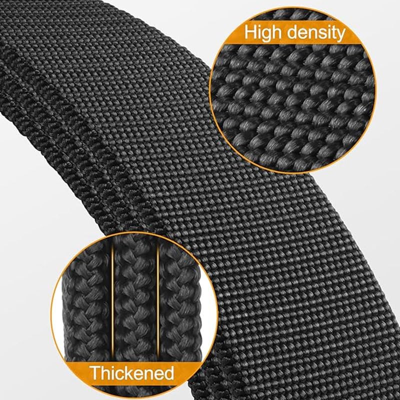 Tactical Belt for Men(1.5"W × 50"L), No Holes Adjustable Stretch Nylon Belts with Flap Buckle, Casual Belt for Working Hik...