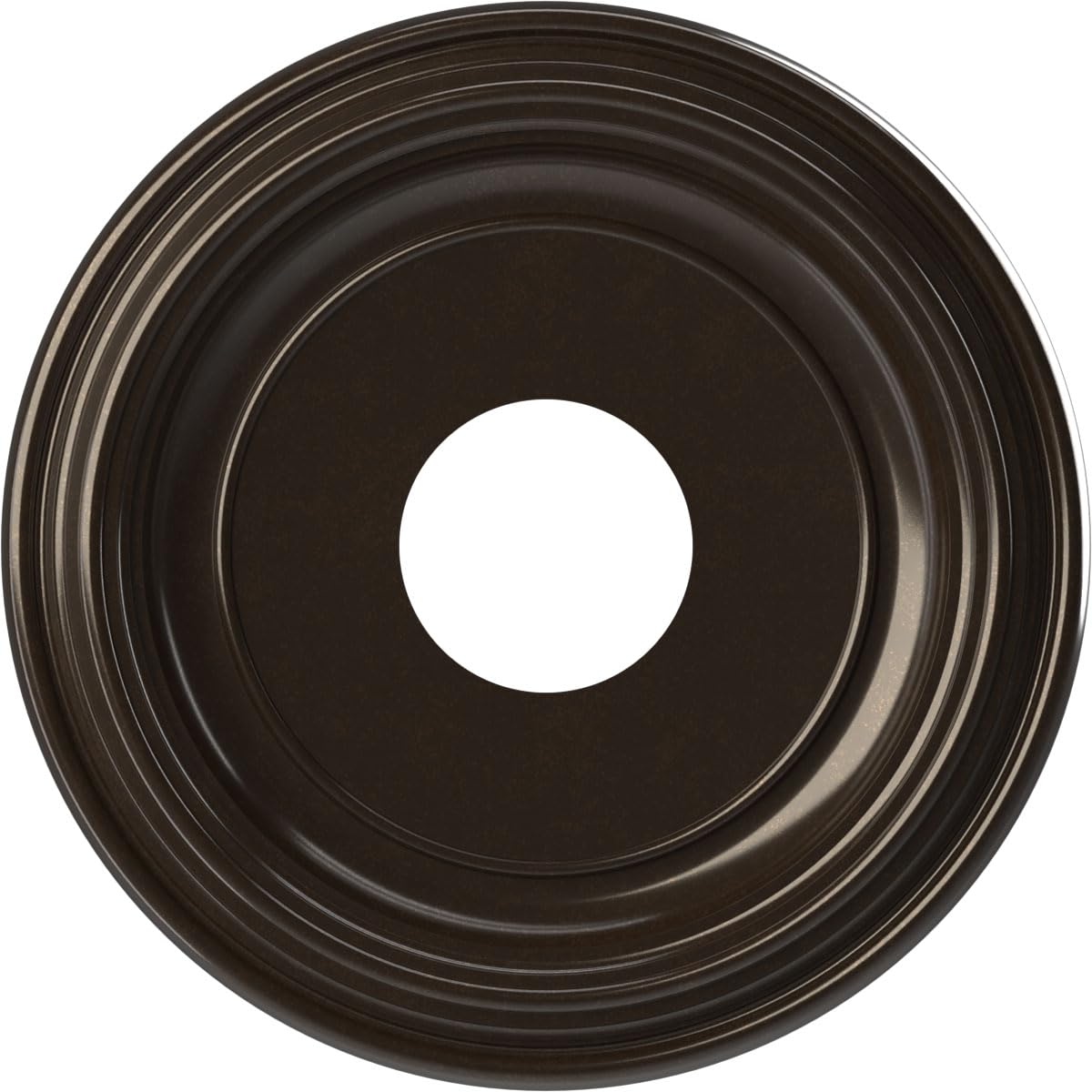 13Od X 3 1/2Id X 1 1/4P Traditional Thermoformed Pvc Ceiling Medallion (Fits Canopies Up To 7 1/2), Universal Metallic Rustic Mi