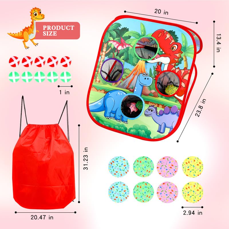 Bean Bag Toss Game for Kids/Double-Sided Foldable Cornhole Board/Backyard Beach Yard Outdoor Toys for Kid Ages 4-8/5-Second Setup/Party Supplies for Kids