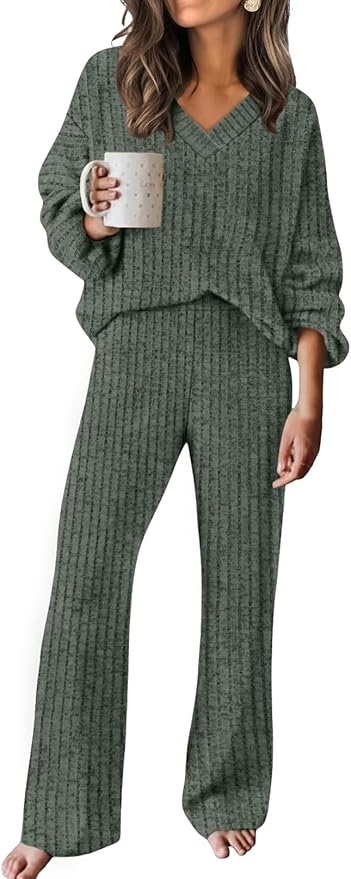 RUMIA Fall Outfits for Women 2025 Vacation Matching Sweater Lounge Sets (S-2XL)
